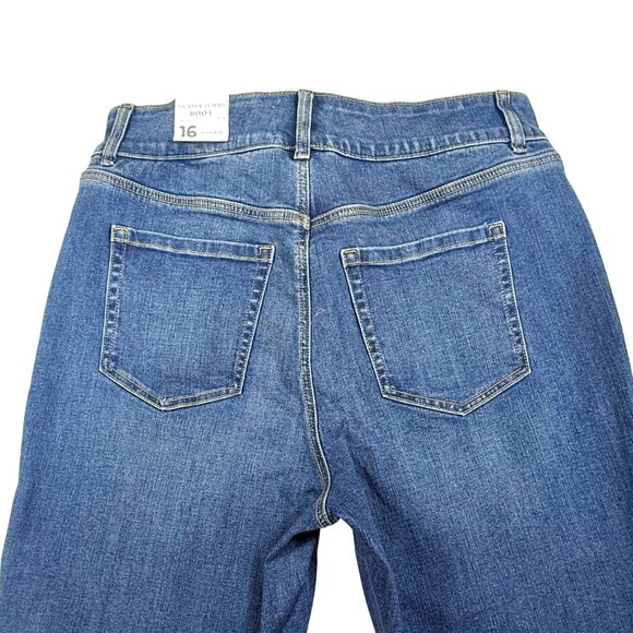 Lane Bryant Womens High-Rise Tighter Tummy Boot Jeans Size 16 Med. Wash - NWT - Picture 4 of 7